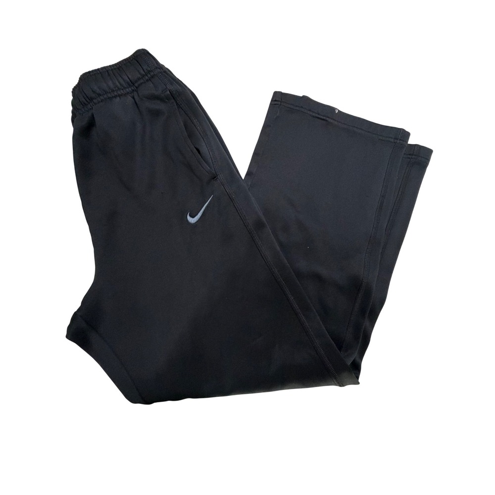 Nike Therma-FIT Black Wide Leg Sweatpants Boys XL Fleece Lined Athletic Pants